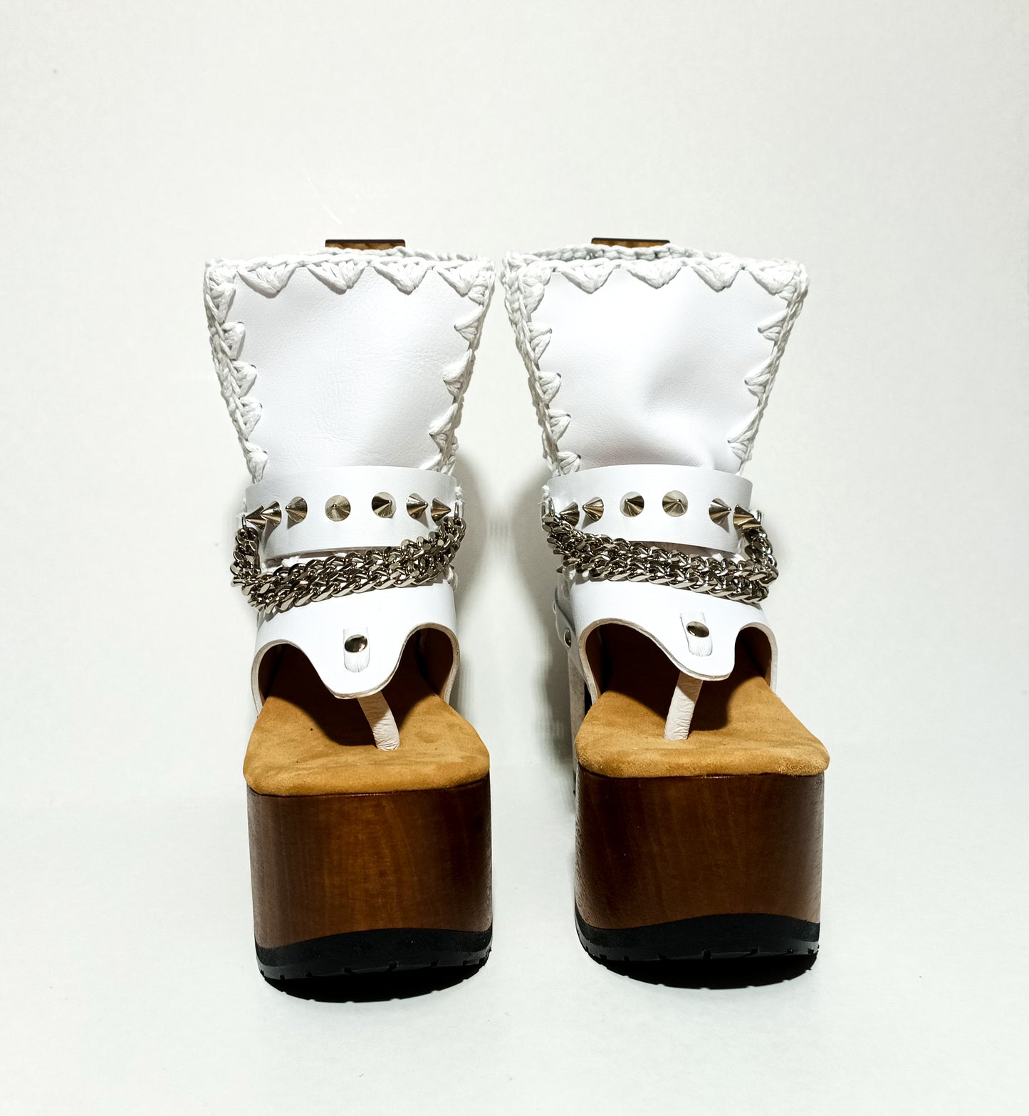 botas punk blancas