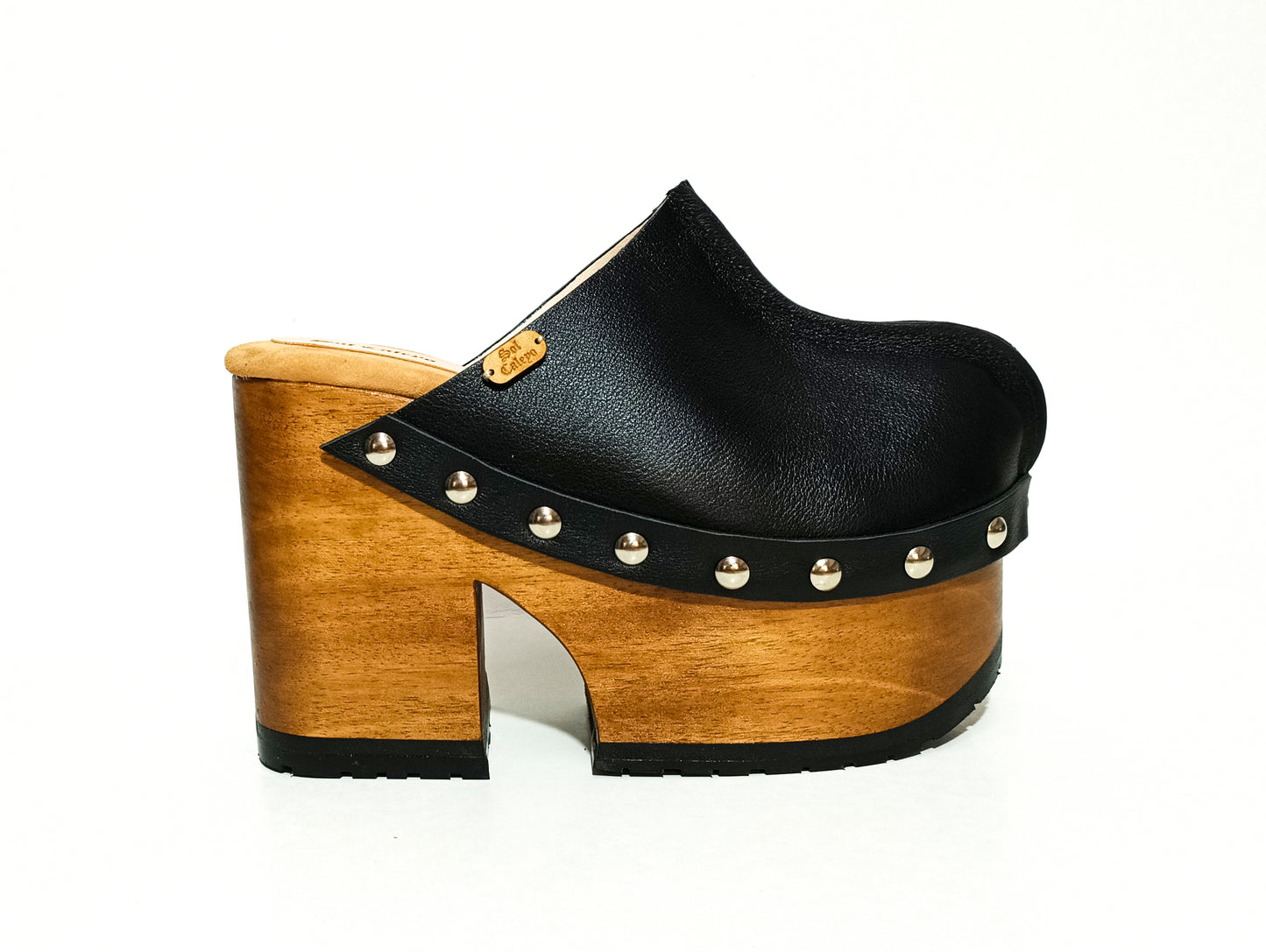 Zuecos Vintage negros