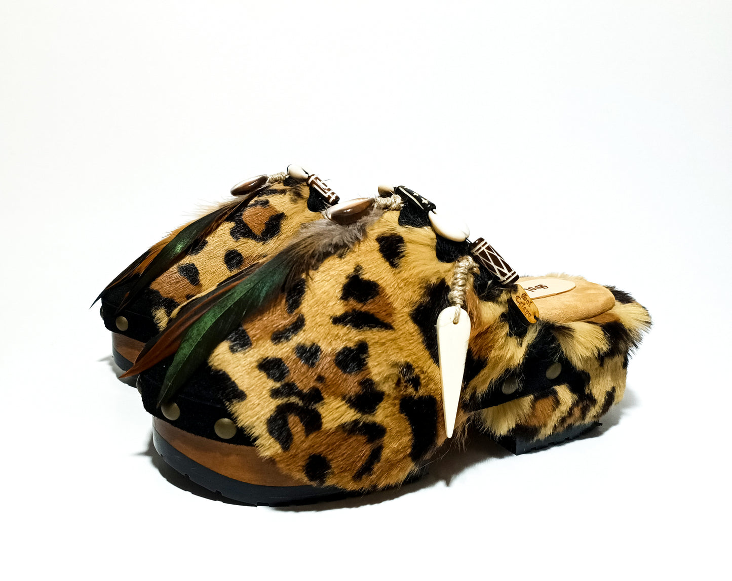 Queen Leopard Clogs XS