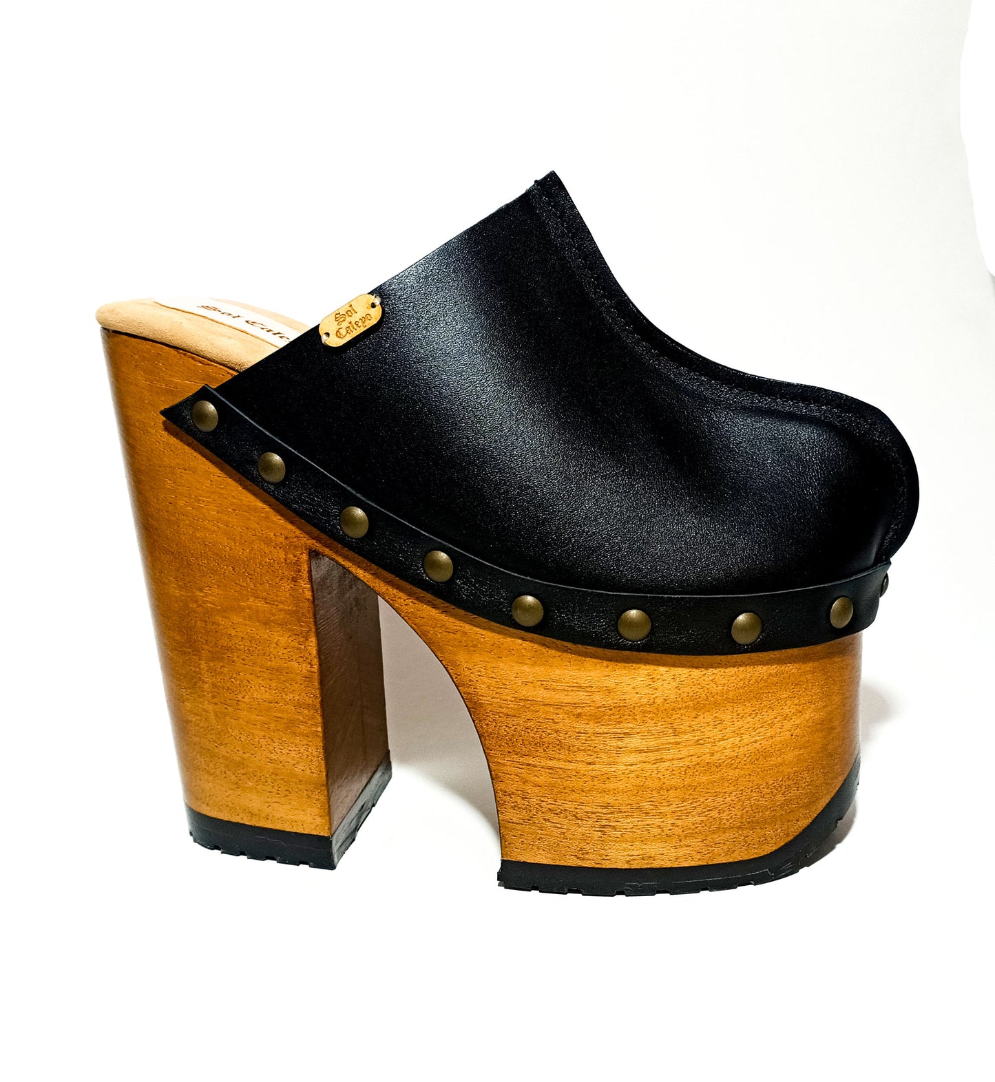 Vintage XL Black Clogs