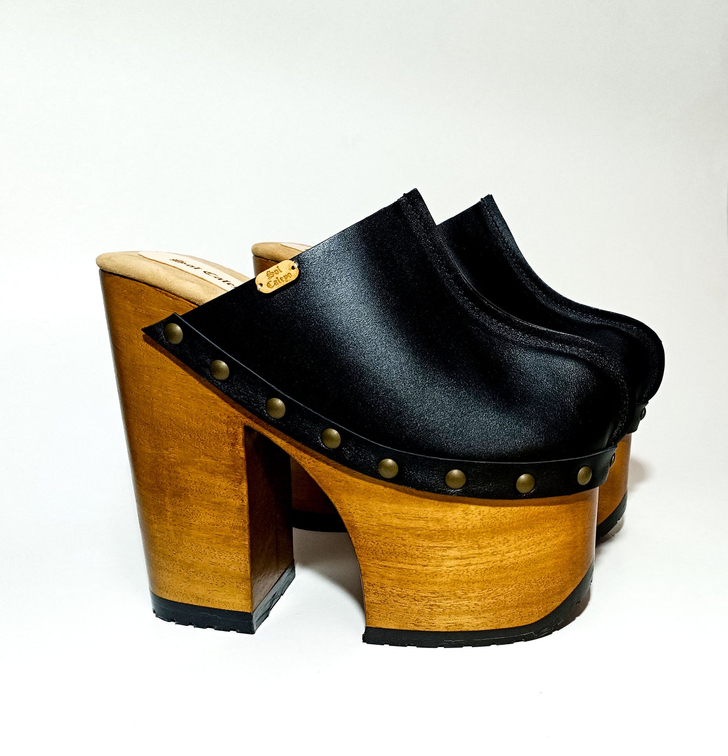 Vintage XL Black Clogs