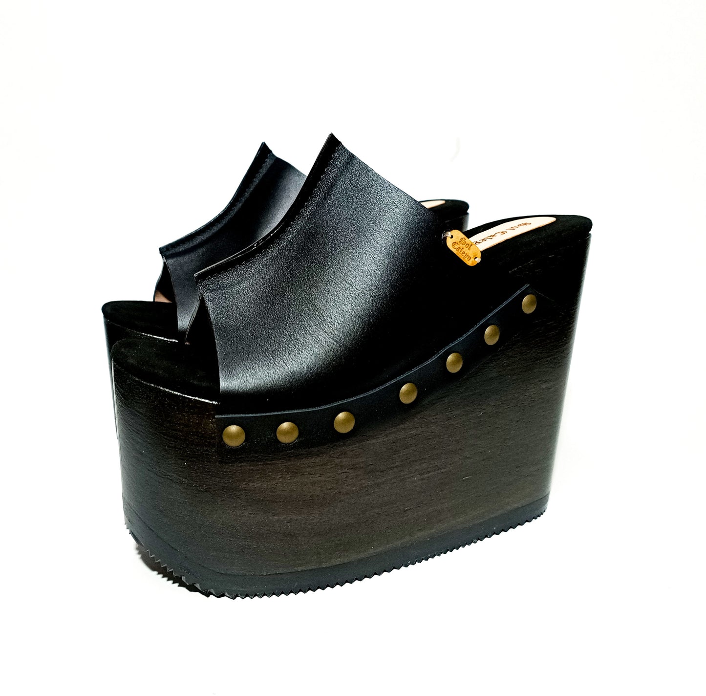 Old school black sandals