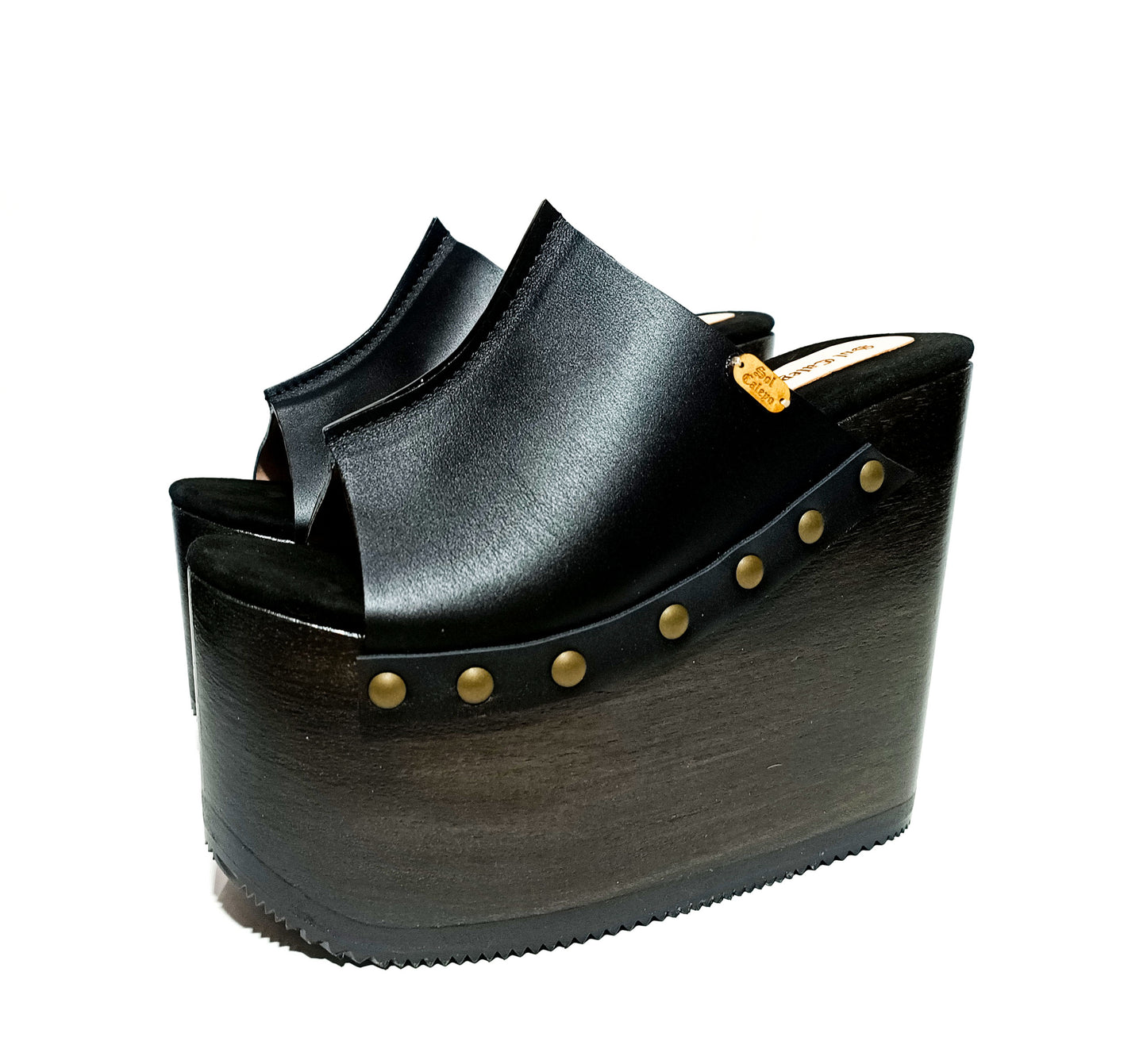 Old school black sandals