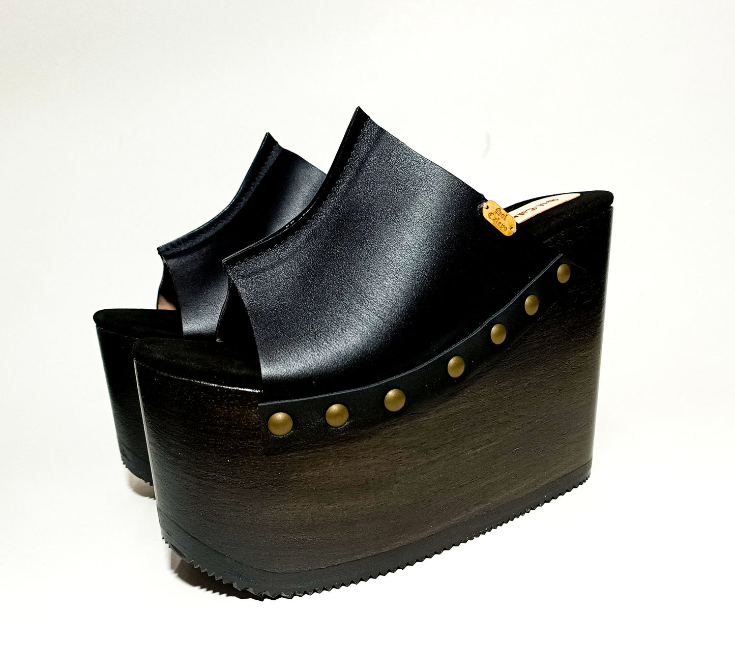 Old school black sandals