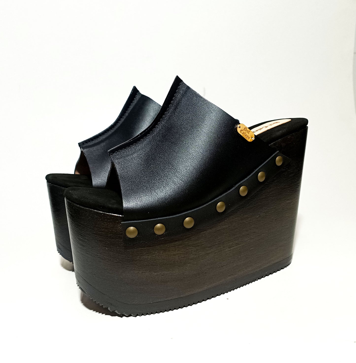 Old school black sandals