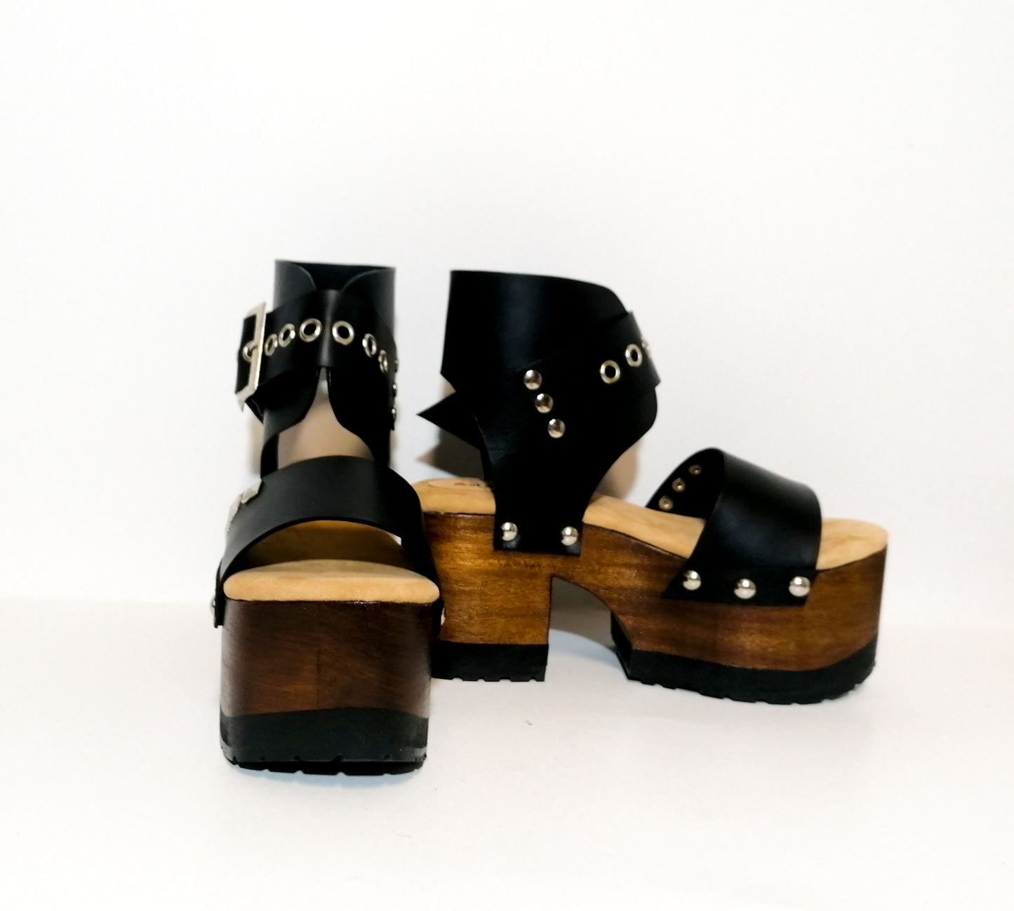 Sandalias Lady Pop Negras