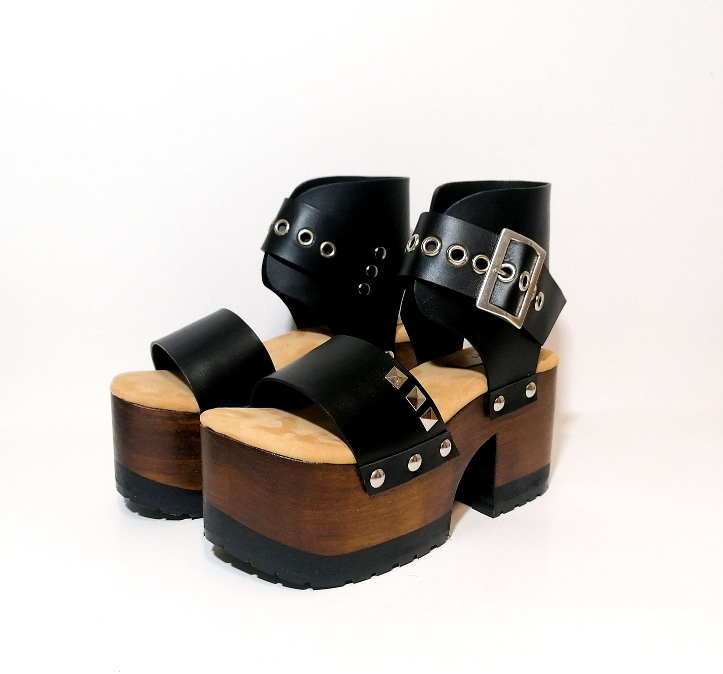 Sandalias Lady Pop Negras