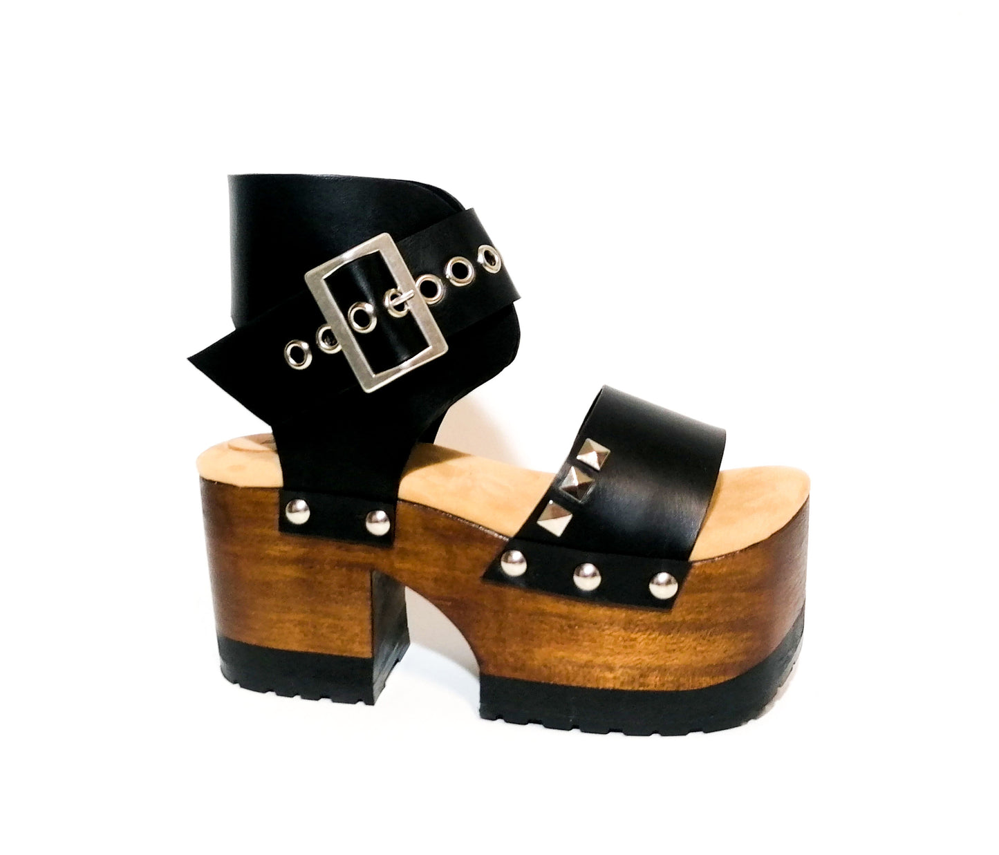 Sandalias Lady Pop Negras