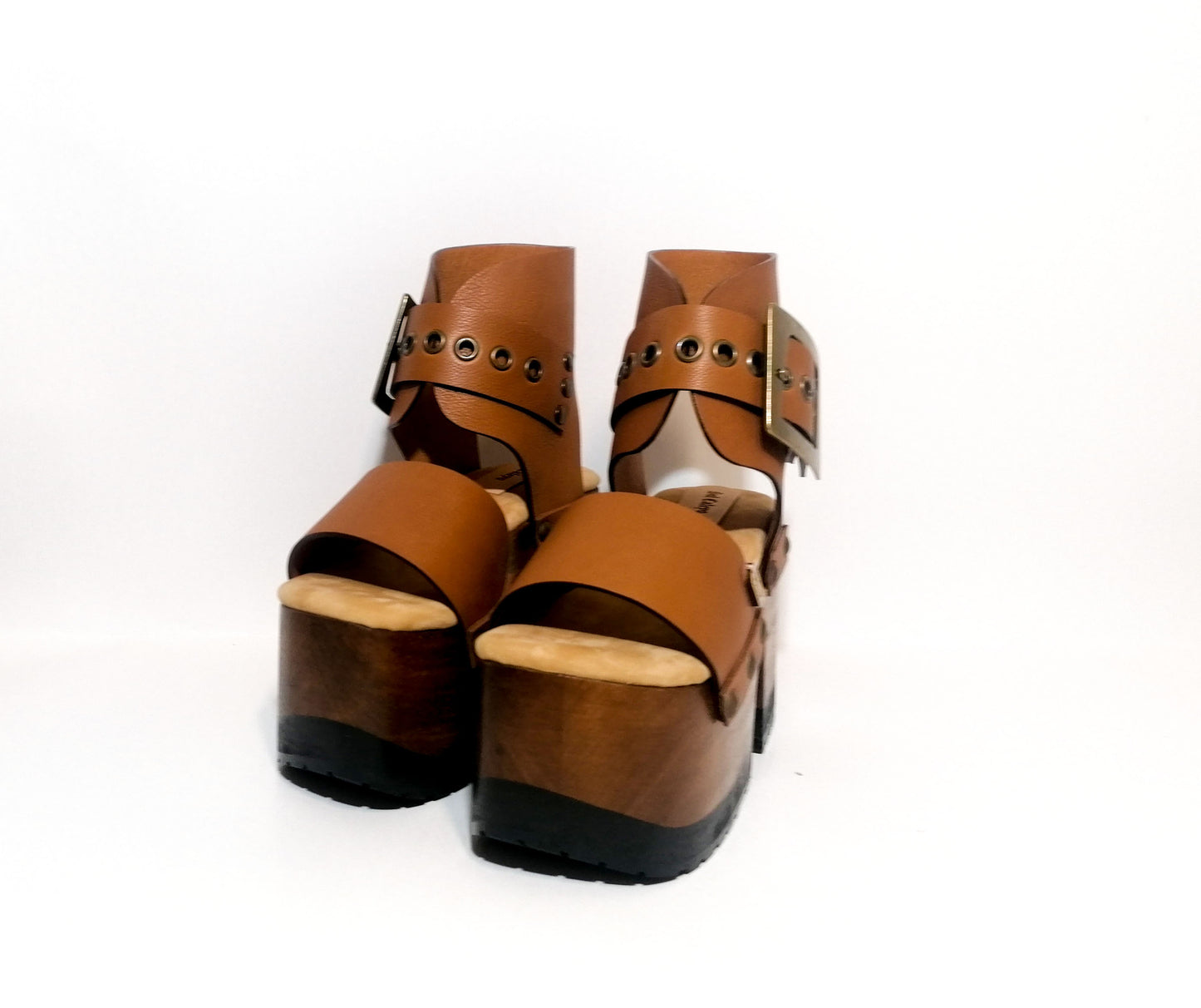 Sandalias Lady Pop Marrón