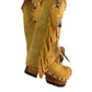 Camel suede cowboy boots. Clogs with hand-painted buffalo head, feathers, and fringes. Bohemian-style boots. High-end footwear handmade by Sol Caleyo.