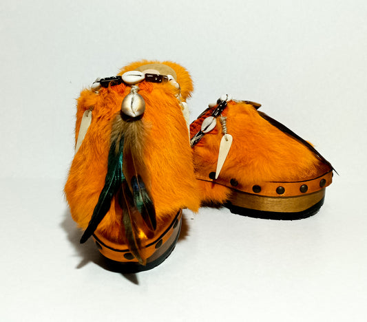 Queen Viking  Clogs XS Orange