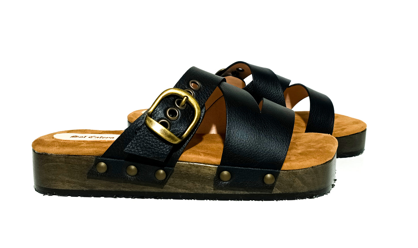 Men's classic black sandal