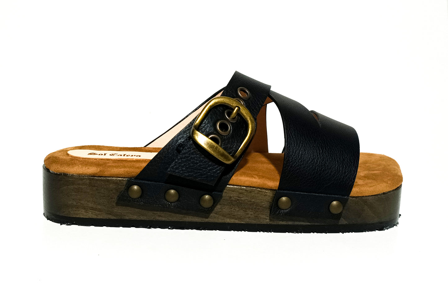 Men's classic black sandal