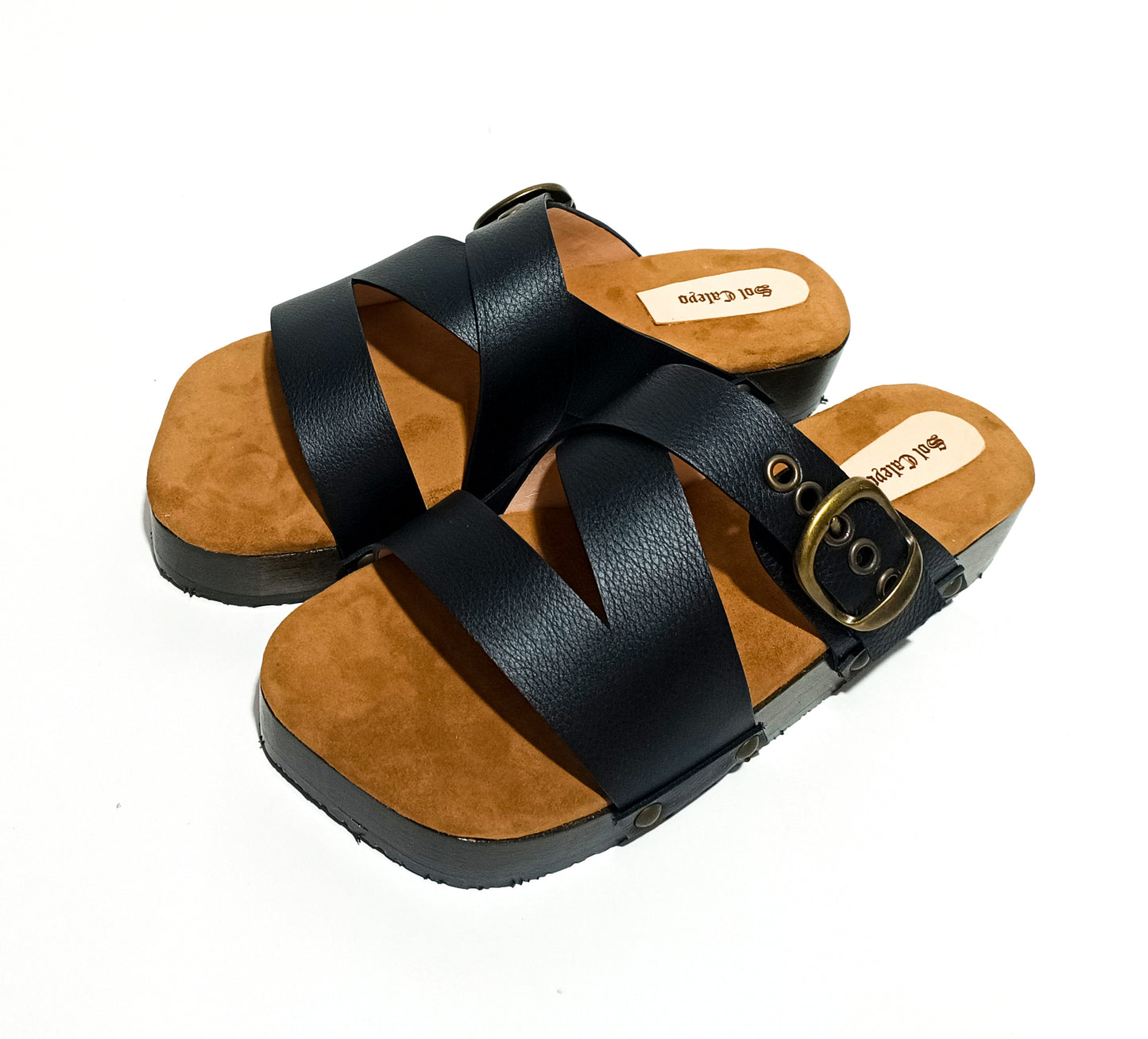 Men's classic black sandal