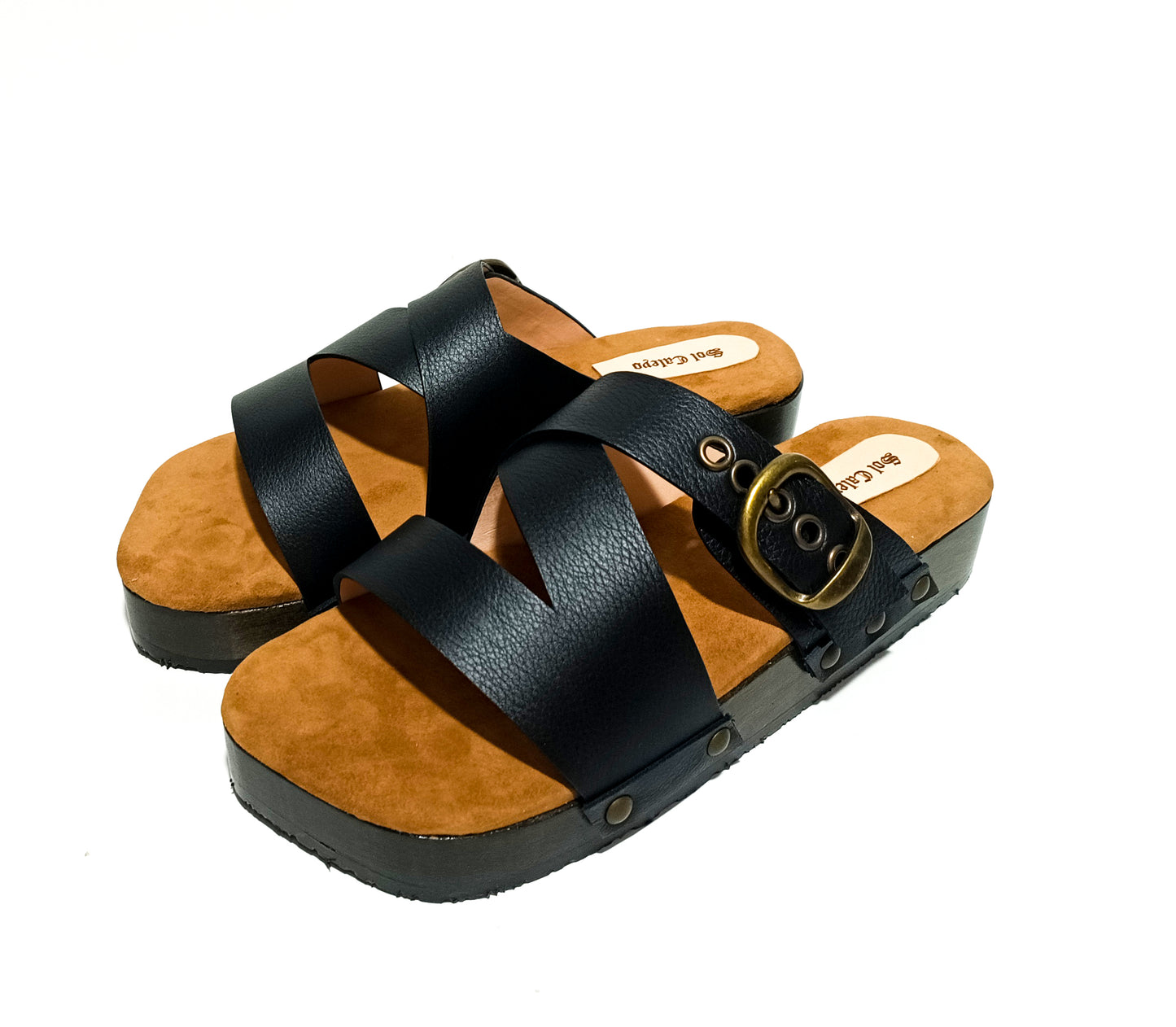 Men's classic black sandal