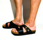 Men's classic black sandal