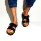 Men's classic black sandal