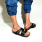 Men's classic black sandal