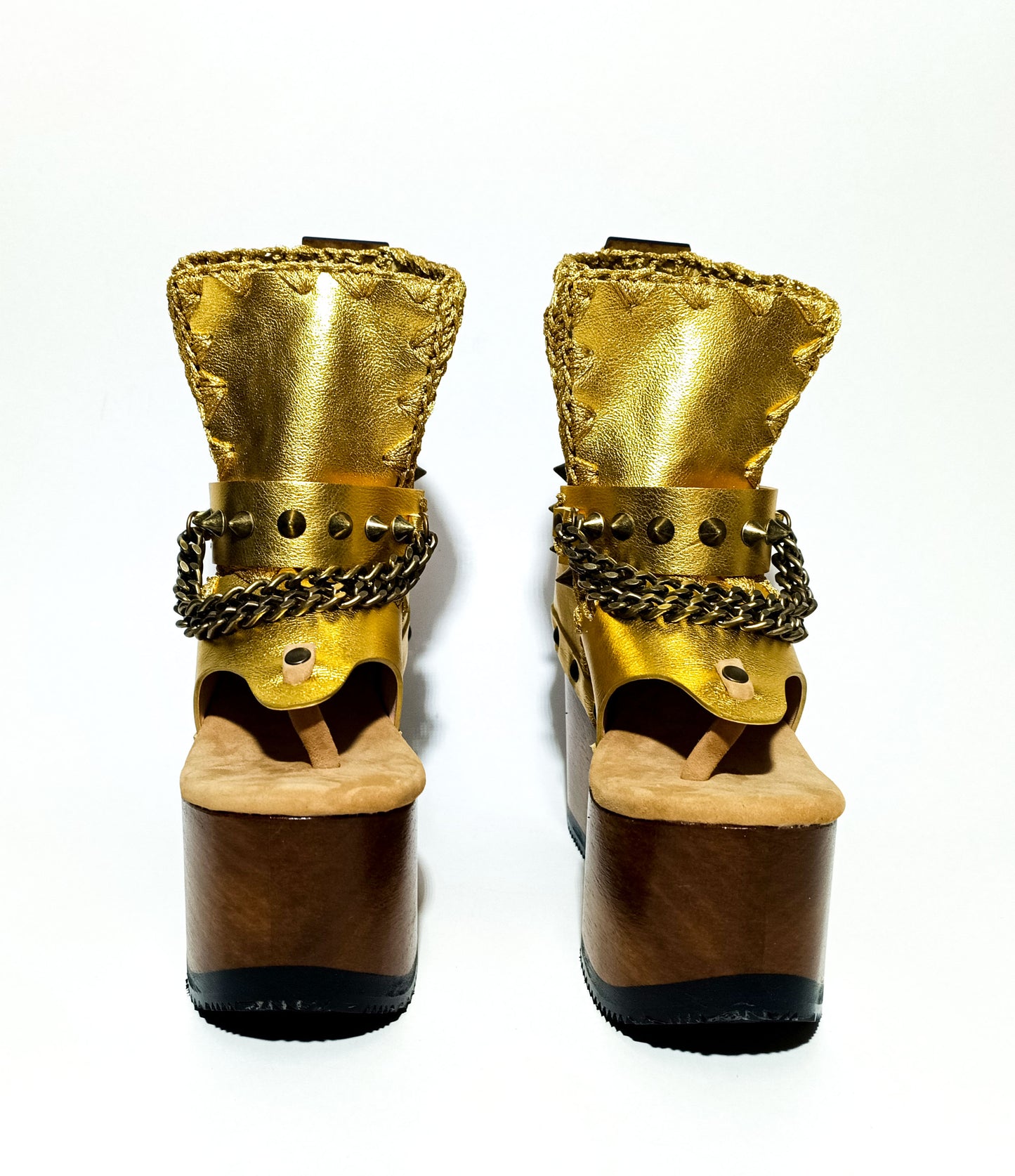 Queen Flip Flop Gold