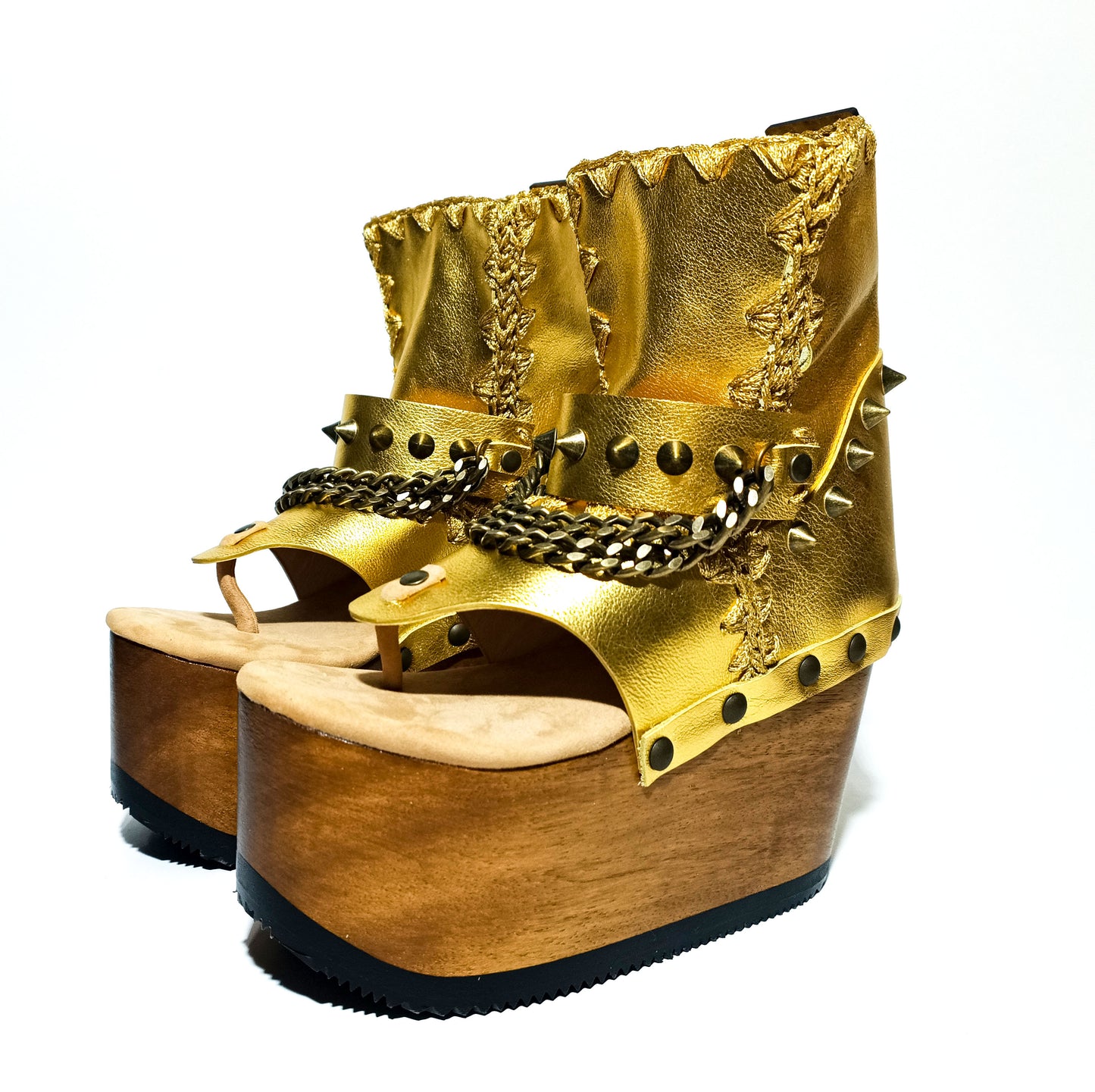 Queen Flip Flop Gold