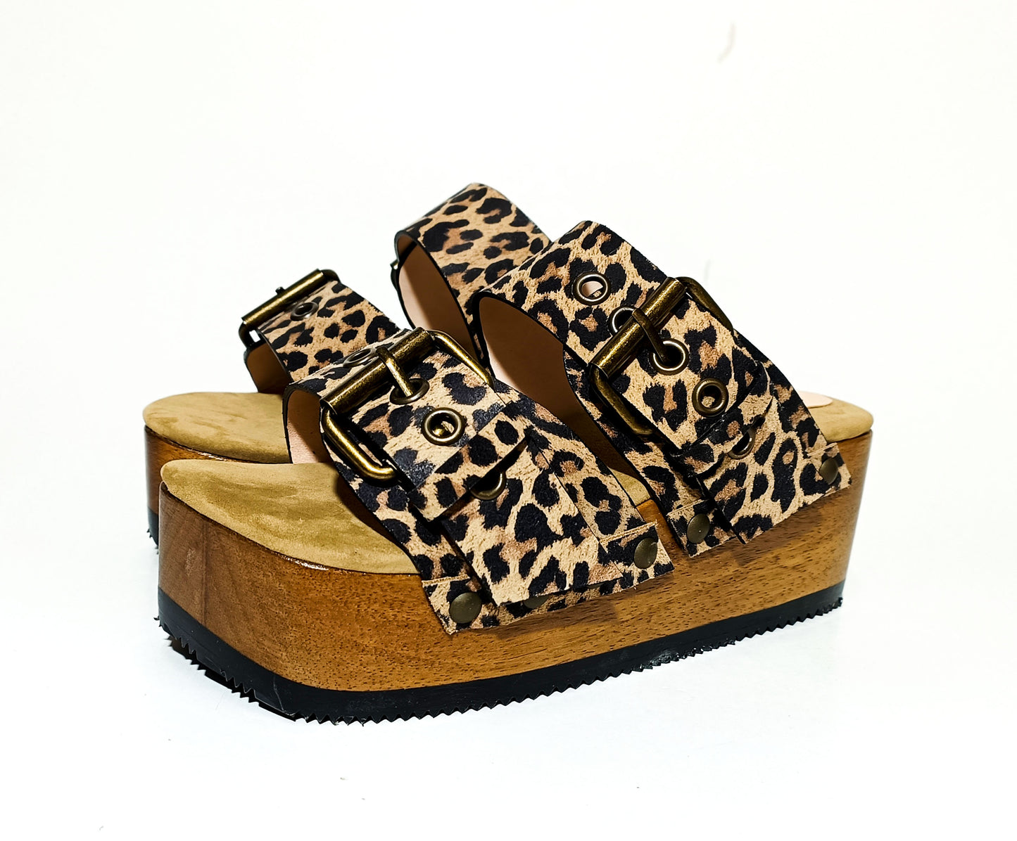 Leopard Birk Sandals