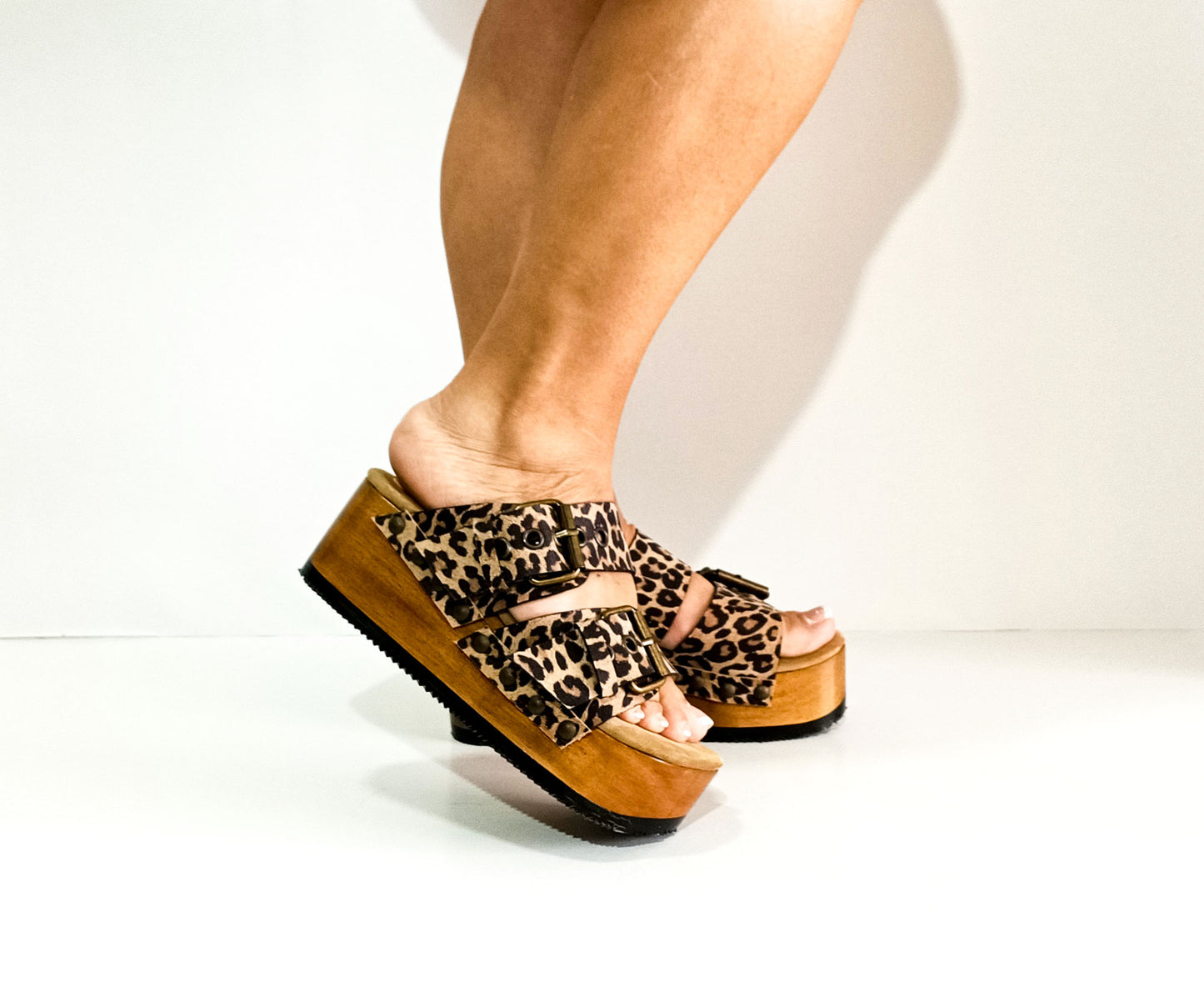 Leopard Birk Sandals