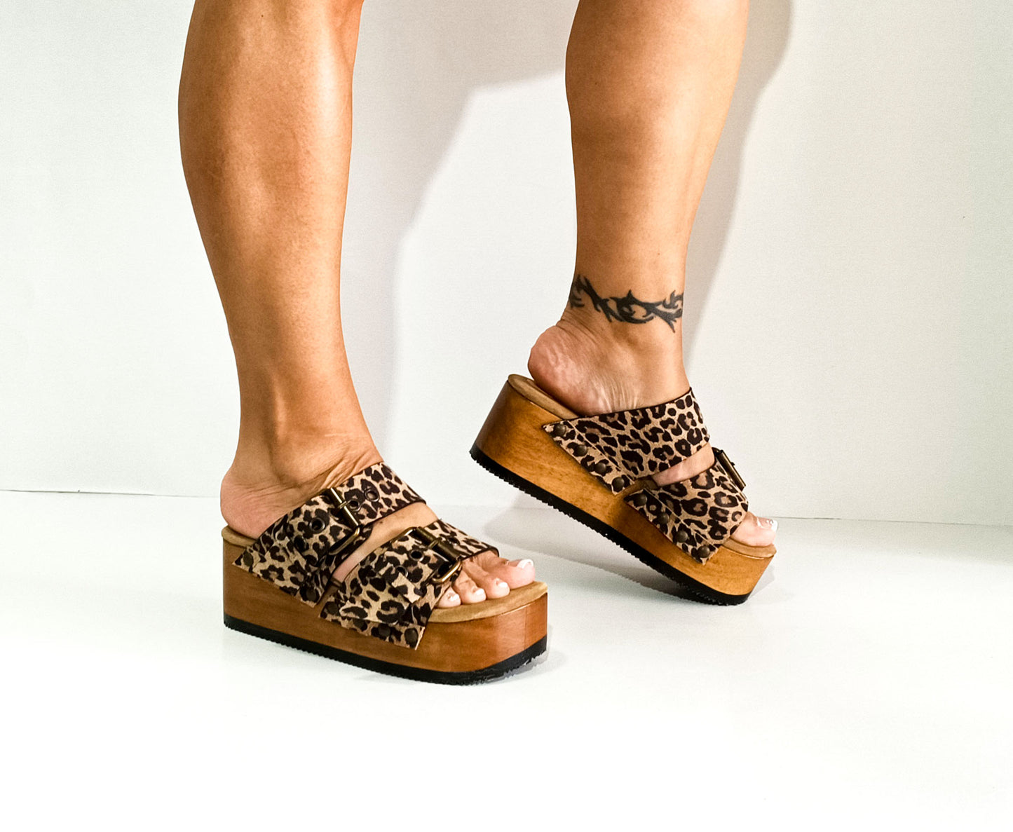 Leopard Birk Sandals