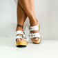 White Birk Sandals