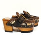 Snake Oxford Clogs