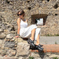 Zebra leather mules with wooden heels. Zebra clogs made from premium quality leather. High-end footwear handmade by Sol Caleyo.