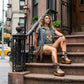Stone snake print handmade leather flip flop wedge boots with brown straps, old-gold pyramid studs and 10 cm wooden wedge by Sol Caleyo.