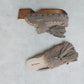 Sol Caleyo Artemisa Earth Tone Suede Tassel Clogs side view on white background