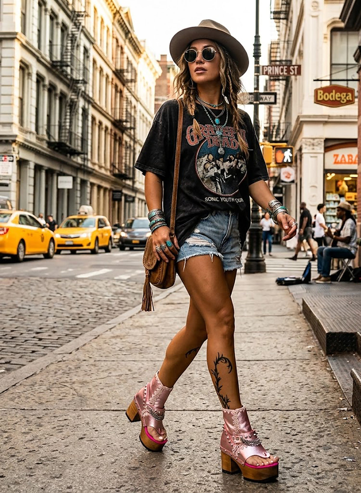 Leather clog boot, flip flop style. Flip flop with wooden heel. Pink flip flop with studs and silver chains. Pink flip flops with super high wooden heel. Sizes 34 to 47. High quality leather shoes handmade by sol Caleyo. Sustainable fashion.