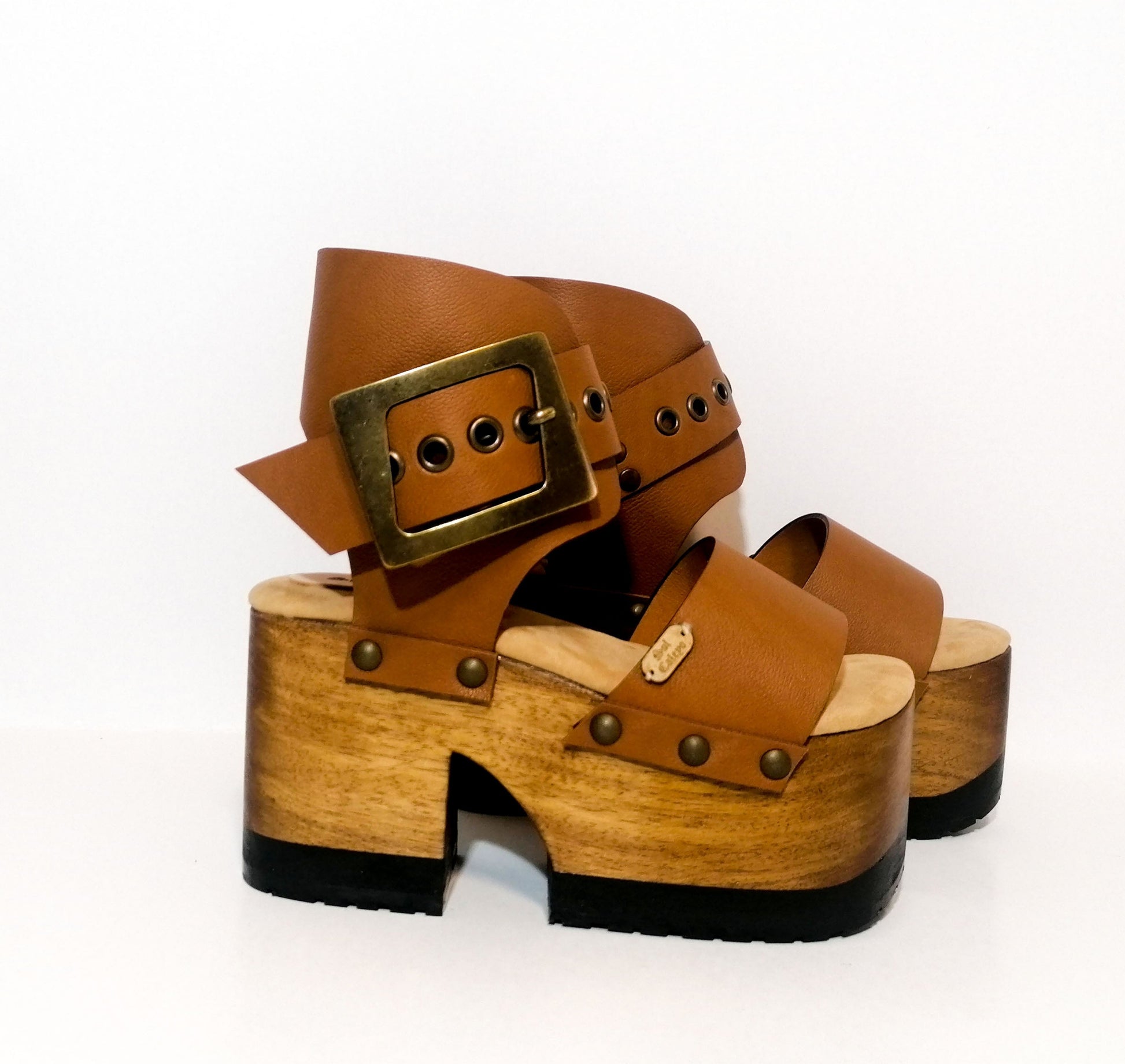 Lady Pop Brown Sandals – Sol Caleyo