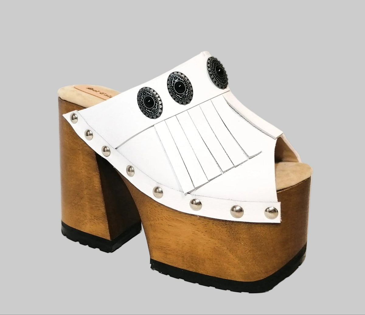 Handmade fringe sandals made by hand in Spain, one pair at a time